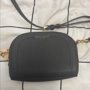 Marc Jacobs Black Crossbody Bag with Gold Chain